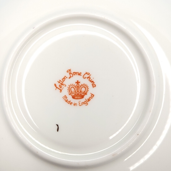 LEFTON Bone China Floral Saucer 5 1/2" - Picture 6 of 9